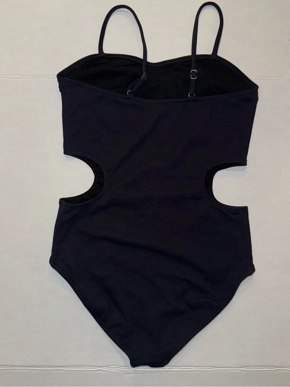 abercrombie kids Black Cutout One-Piece Swimsuit